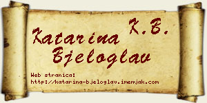 Katarina Bjeloglav vizit kartica